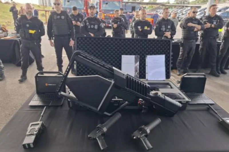 Sistema antidrones utilizado por Grupo de Acciones Especiales (GAES) de la Polica Penal.